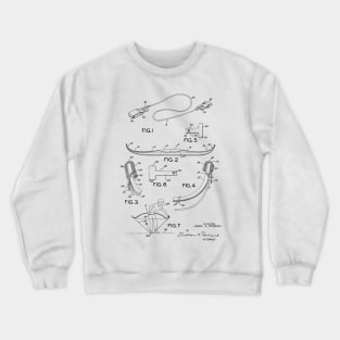 Archery Bow Stringer Vintage Patent Drawing Crewneck Sweatshirt